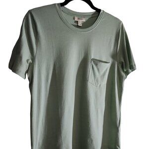 Women’s Style & Co Medium Sage Short Sleeve with pocket, cotton, top